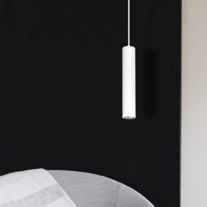 Biała lampa wisząca nad blat kuchenny K-4417 z serii MILE WHITE