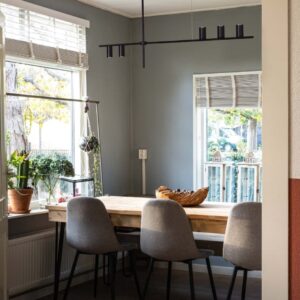 Nowoczesna, czarna lampa wisząca nad stół K-4755 z serii ROCCO