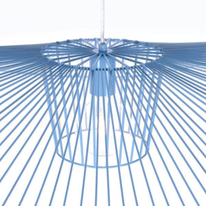 Stylowa, dekoracyjna, niebieska lampa wisząca KP-21 z serii KAPELUSZ