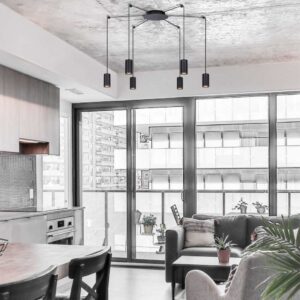 Lampa wisząca na sześć żarówek - pająk - K-4898 z serii PUERTO