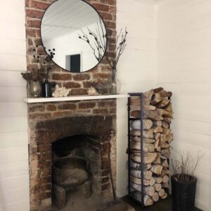 Nowoczesny, industrialny stojak na drewno KS-13 WOOD M - KAJA HOME