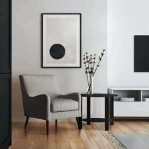 Użyteczny, czarny stolik kawowy KS-09 STOLIK z serii KAJA HOME