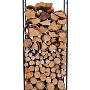 Pojemny, ozdobny stojak na drewno KS-22 STOJAK LIŚĆ L z serii KAJA HOME